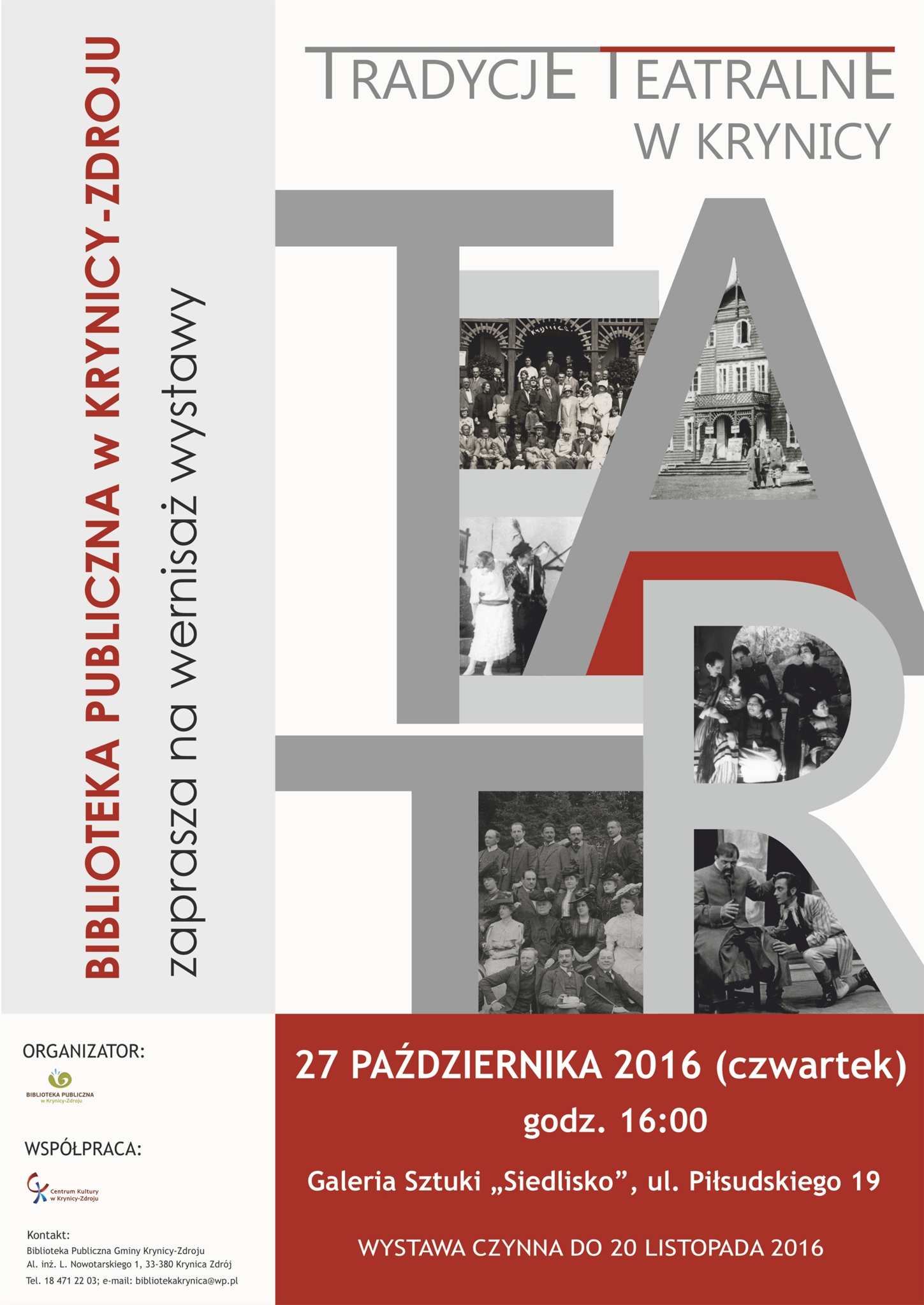 Życie teatralne w Krynicy - prezentacja i wystawa