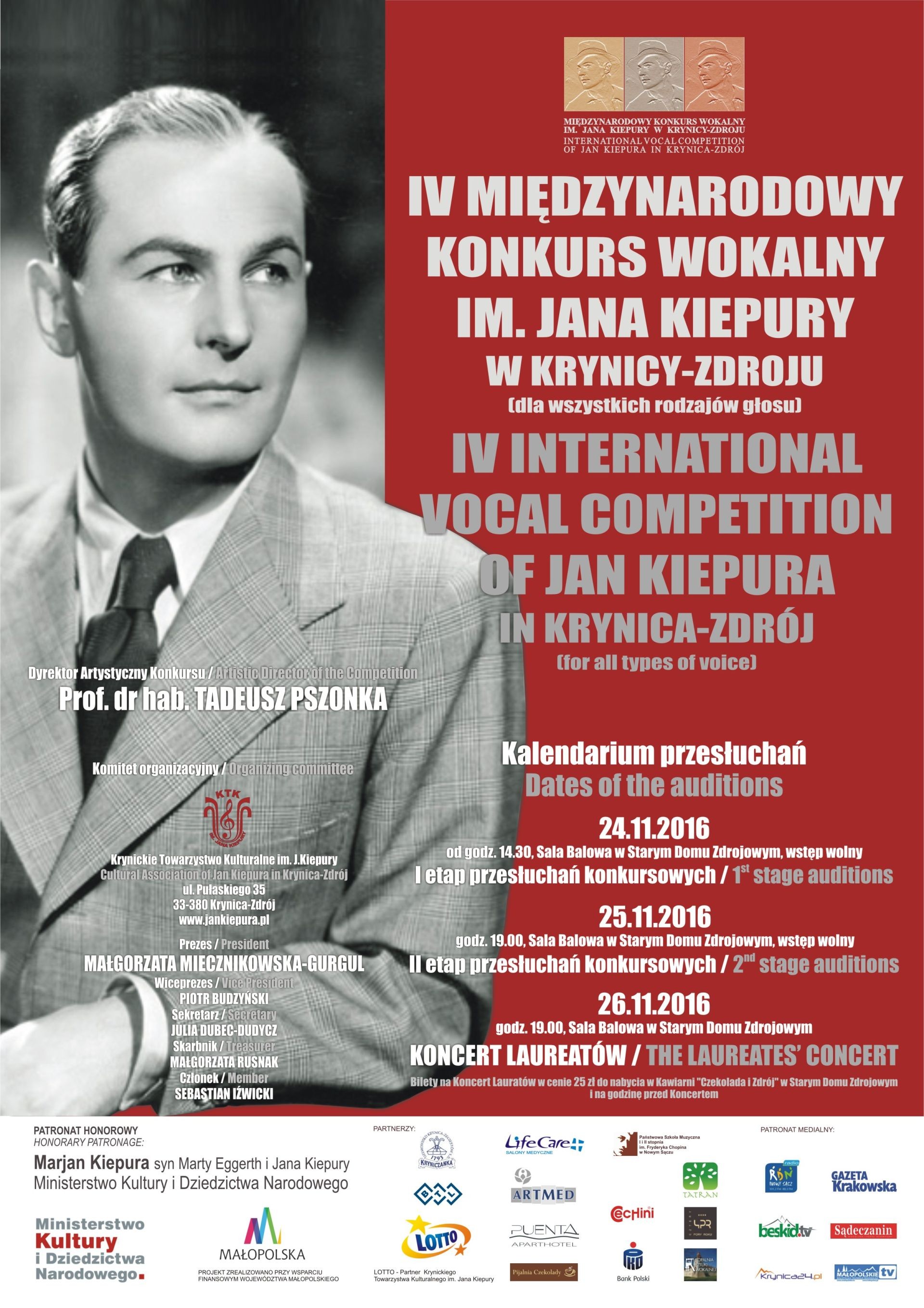 IV Międzynarodowy Konkurs Wokalny im. Jana Kiepury