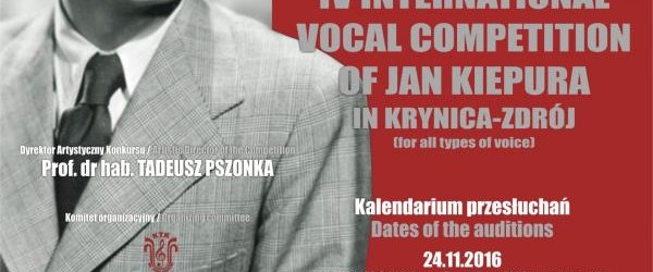 IV Międzynarodowy Konkurs Wokalny im. Jana Kiepury