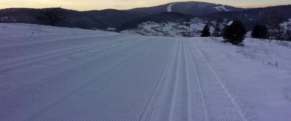 Trasy do narciarstwa biegowego wyratrakowane