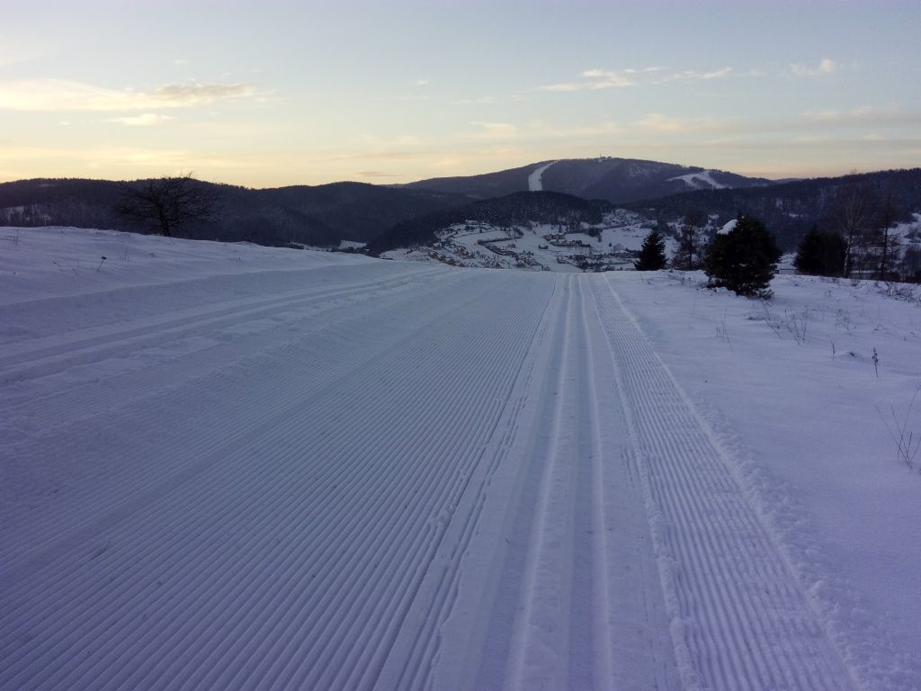 Trasy do narciarstwa biegowego wyratrakowane