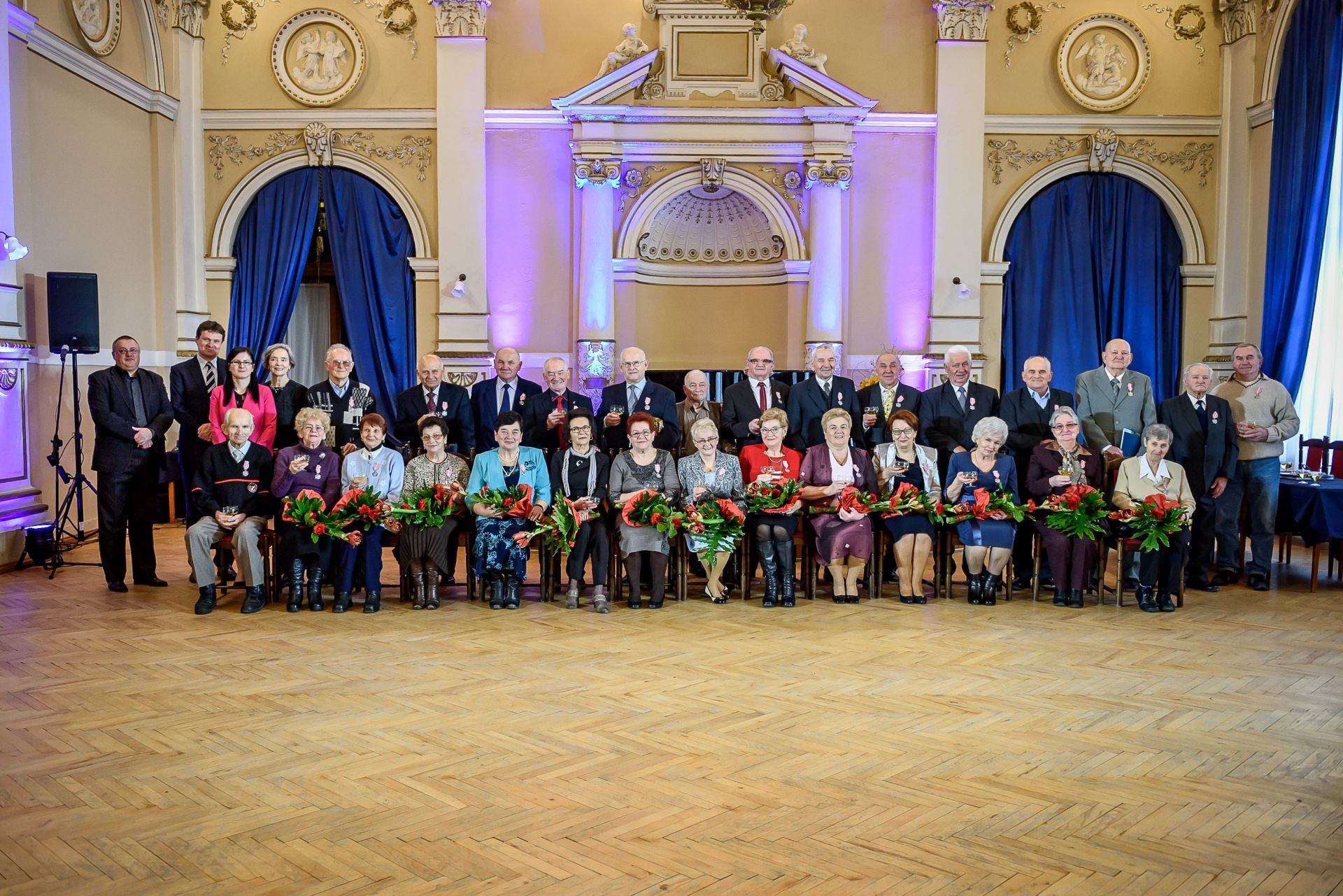 Złote Gody uroczysty jubileusz w Sali Balowej