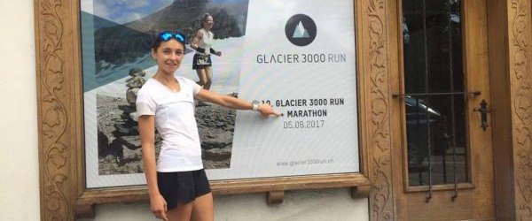 Górski Maraton z metą na lodowcu na 3000 metrów! Kryniczanka Natalia Tomasiak na starcie Glacier 3000 Marathon