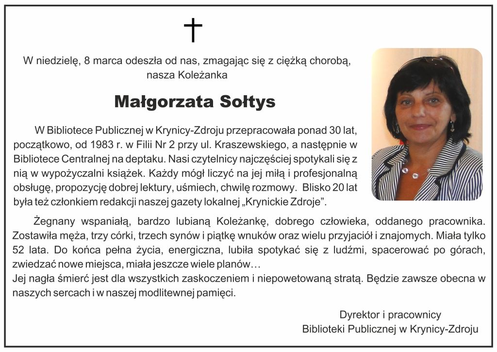 Żegnamy Koleżankę