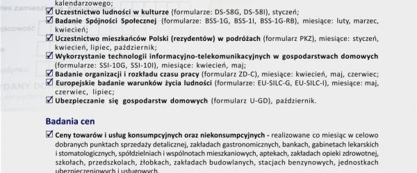Statystyczne badania rolnicze oraz badania ankietowe w roku 2015
