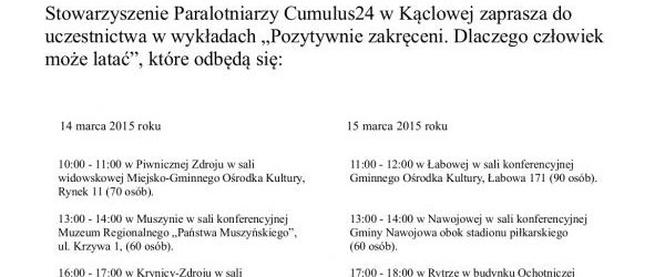 Wykład o paralotniarstwie