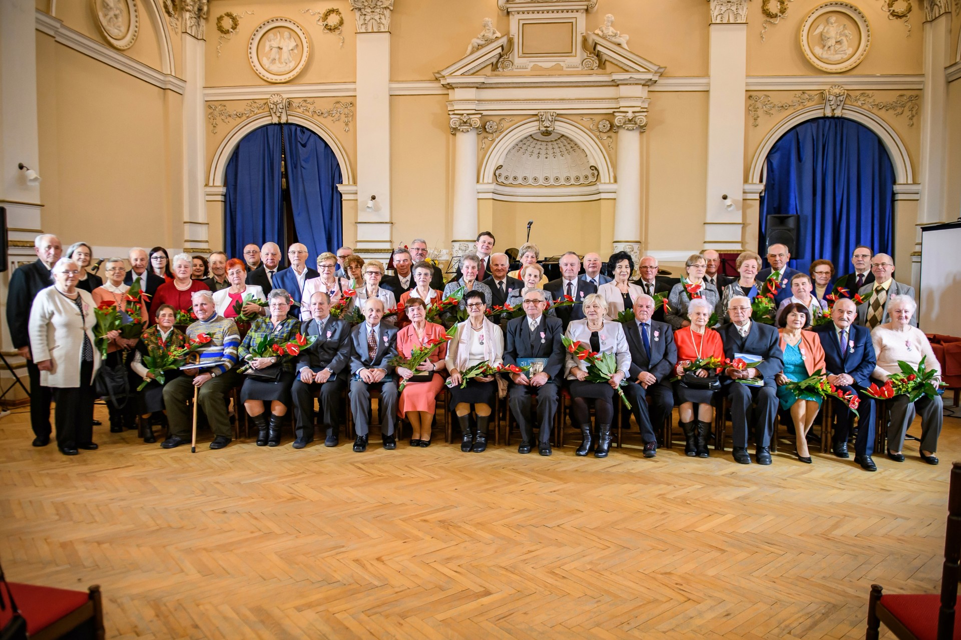 Diamentowe i Złote Gody - uroczysty jubileusz w Sali Balowej