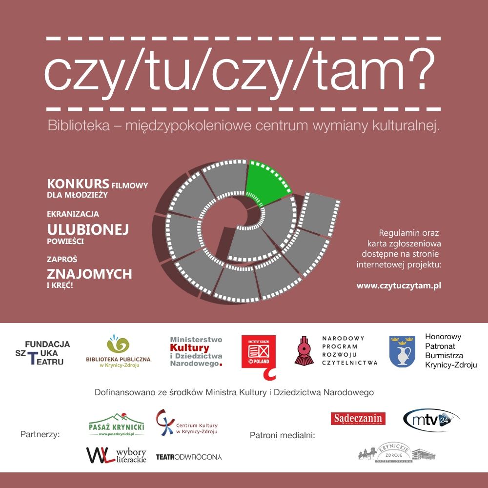 Czy/tu/czy/tam? Biblioteka w Krynicy-Zdroju - Dobry adres dla kultury