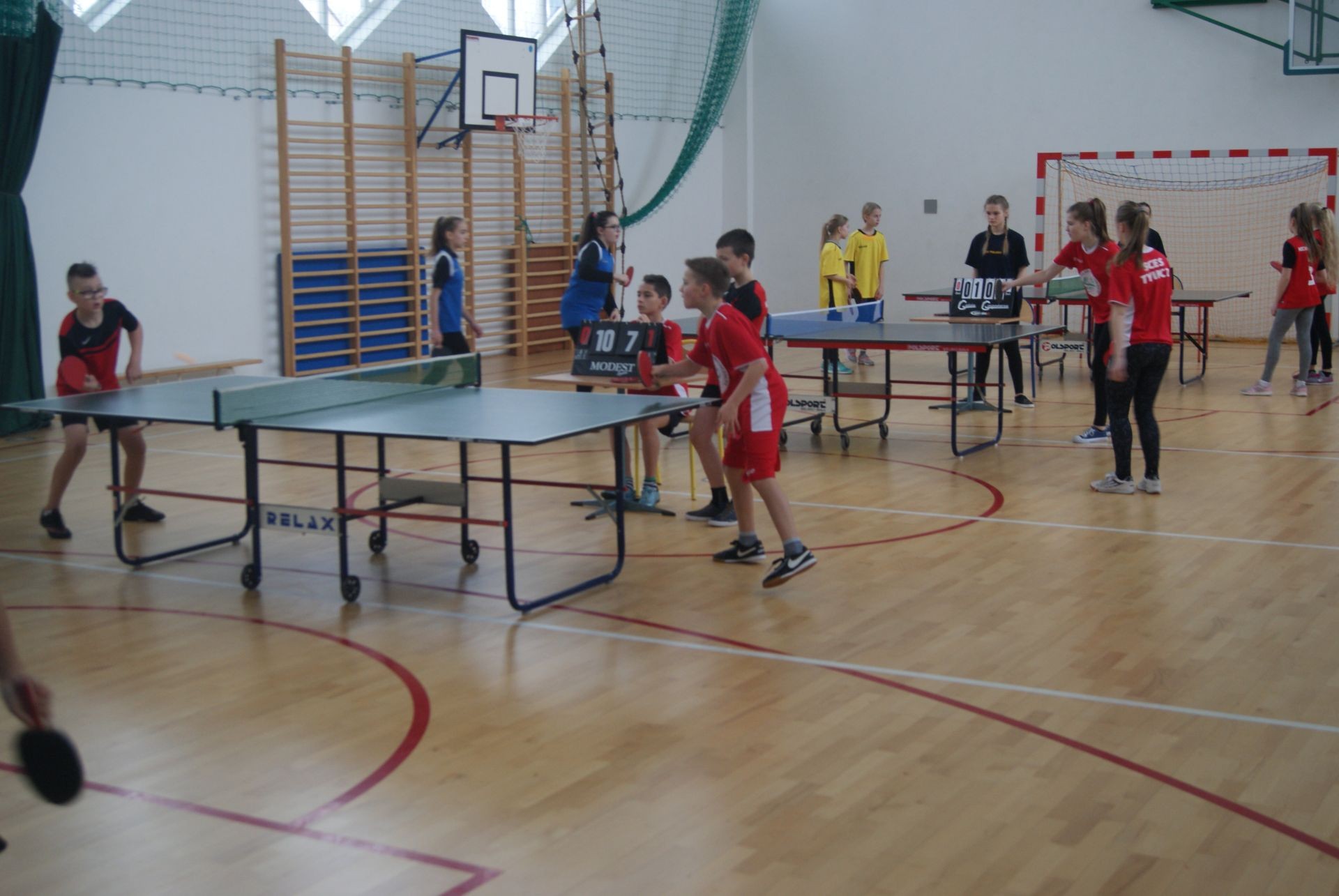 Gminne Mistrzostwa Szkół Podstawowych w drużynowym tenisie stołowym dziewcząt i chłopców