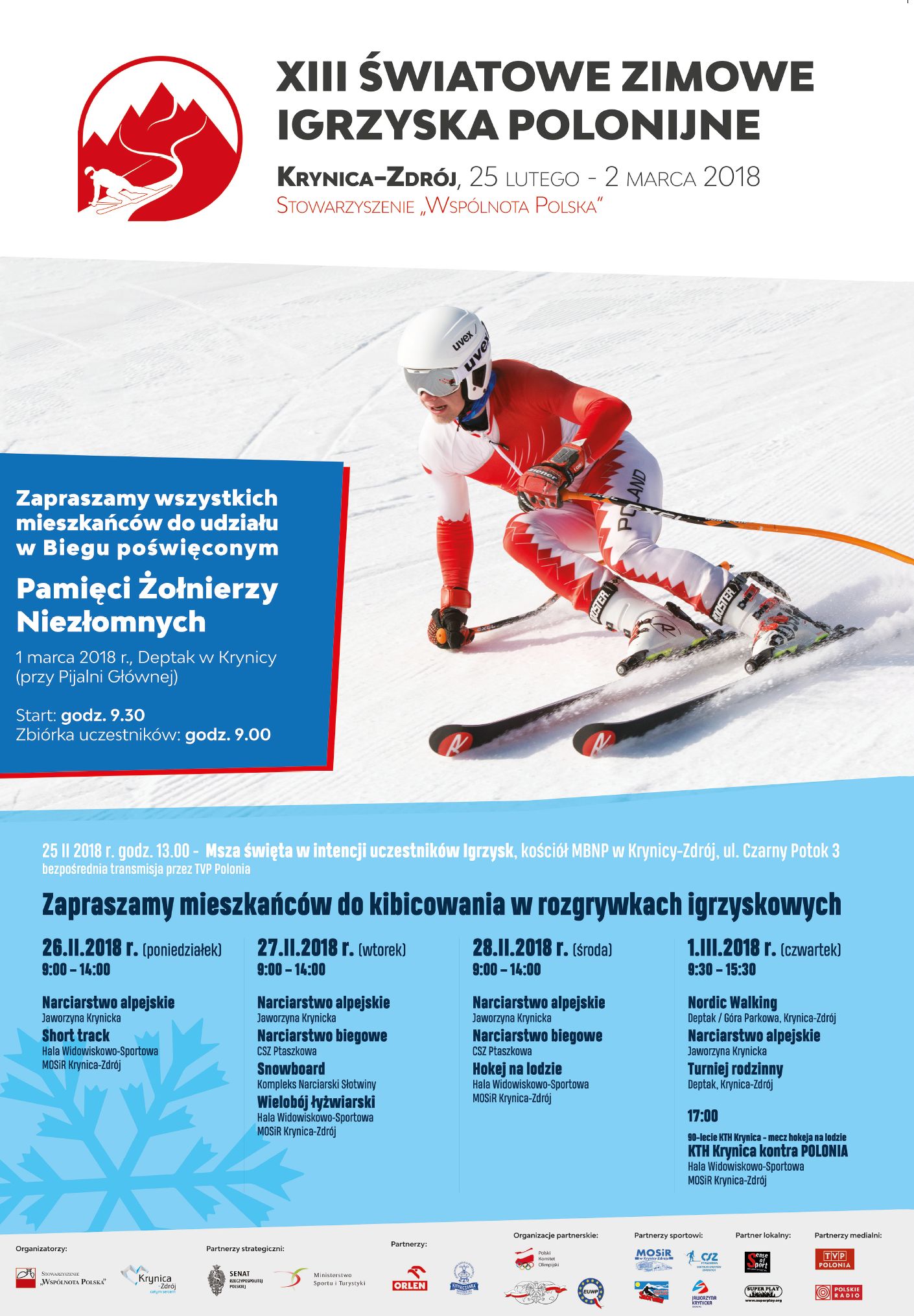 XIII Światowe Zimowe Igrzyska Polonijne Krynica-Zdrój 2018