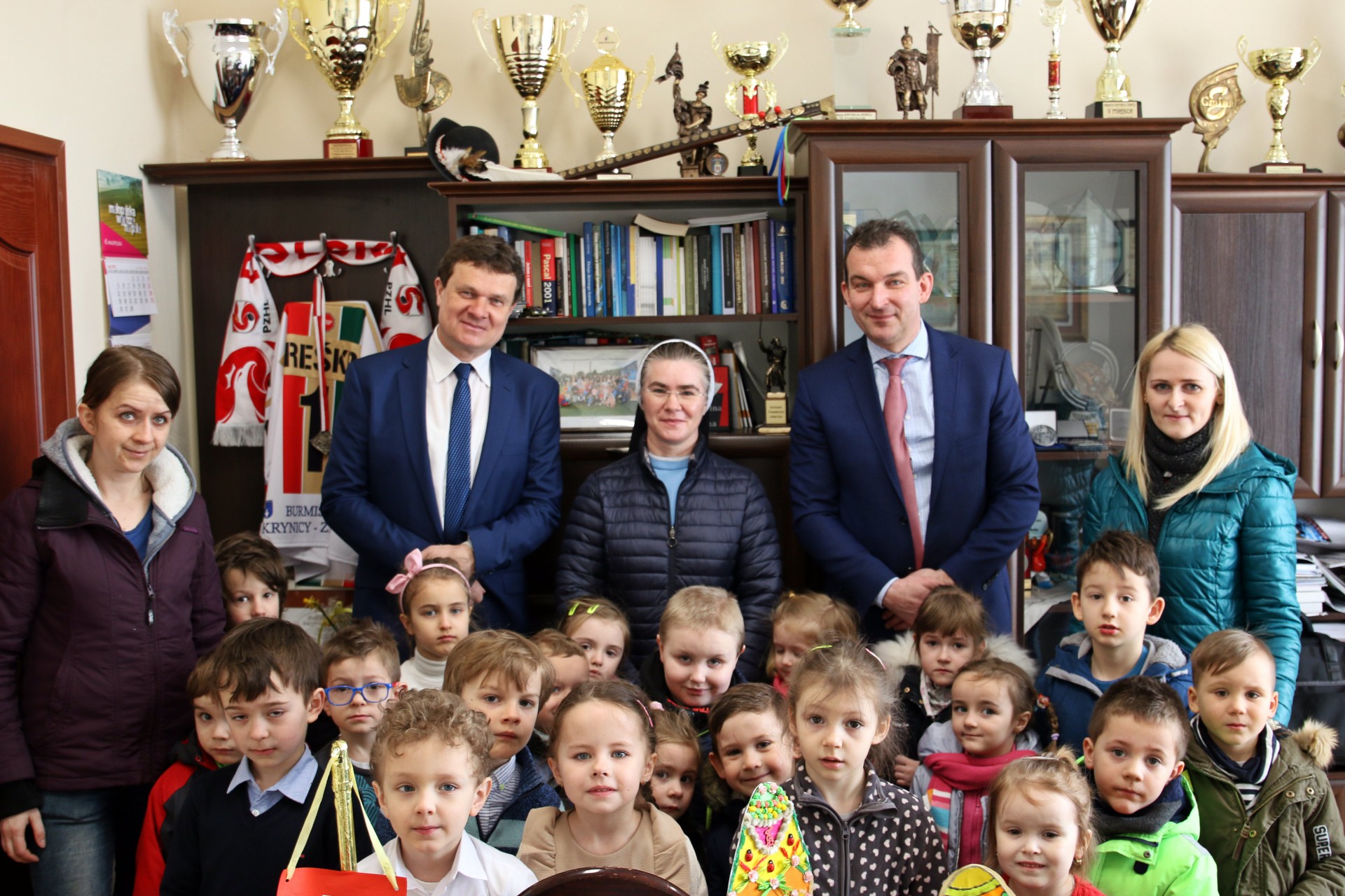 Świąteczna wizyta przedszkolaków