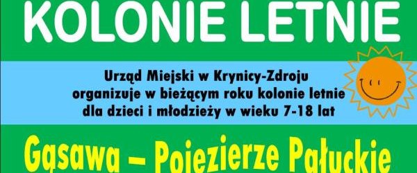 Urząd organizuje kolonie letnie - termin składania wniosków do 30 maja 2018 r.