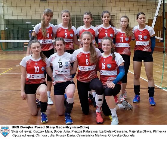 Siatkarki UKS Dwójka Krynica w półfinale Klubowych Mistrzostw Polski Młodziczek