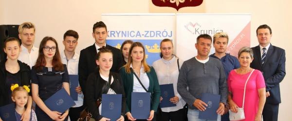 Wręczenie nagród Burmistrza Krynicy-Zdroju za wysokie wyniki sportowe