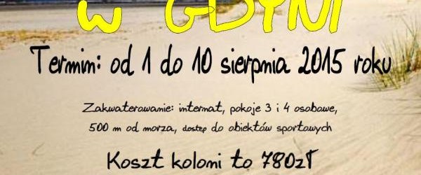 Kolonia letnia dla dzieci i młodzieży w Gdyni