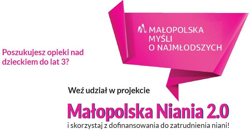 Weź udział w projekcie Małopolska Niania i skorzystaj z dofinansowania do zatrudnienia niani