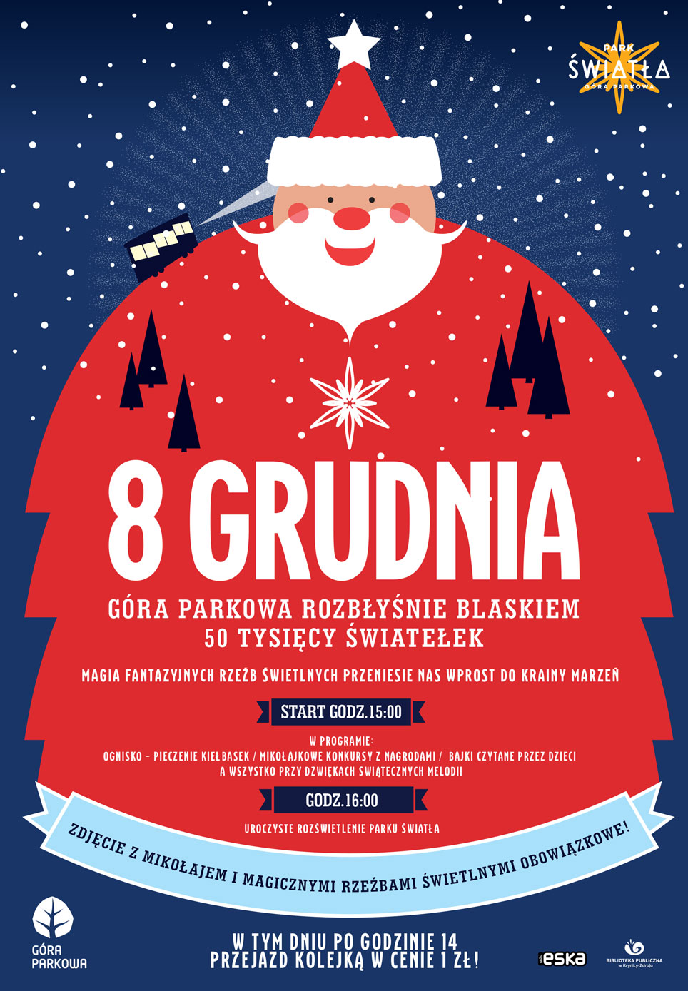 8 grudnia Góra Parkowa rozbłyśnie blaskiem 50 tysięcy światełek!