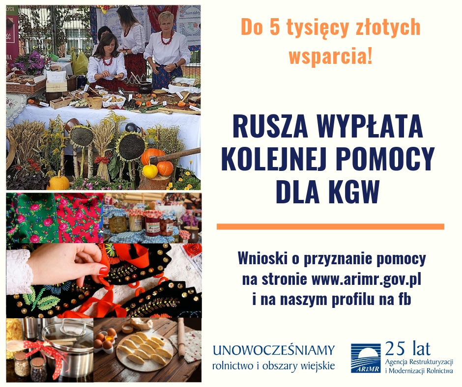 Kolejna pomoc dla Kół Gospodyń Wiejskich