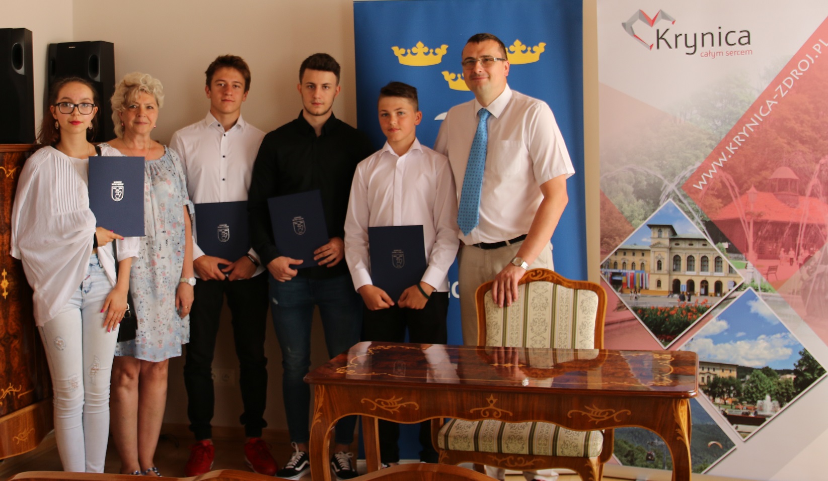 Wręczenie nagród Burmistrza Krynicy-Zdroju za wysokie wyniki sportowe