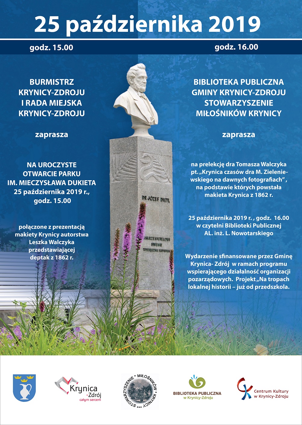 Uroczyste otwarcie Parku im. Mieczysława Dukieta