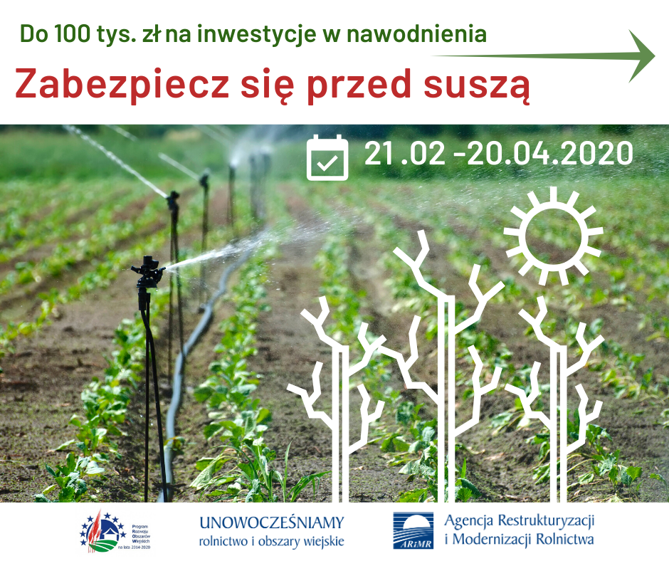 Zabezpiecz gospodarstwo przed suszą, złóż wniosek o dotację