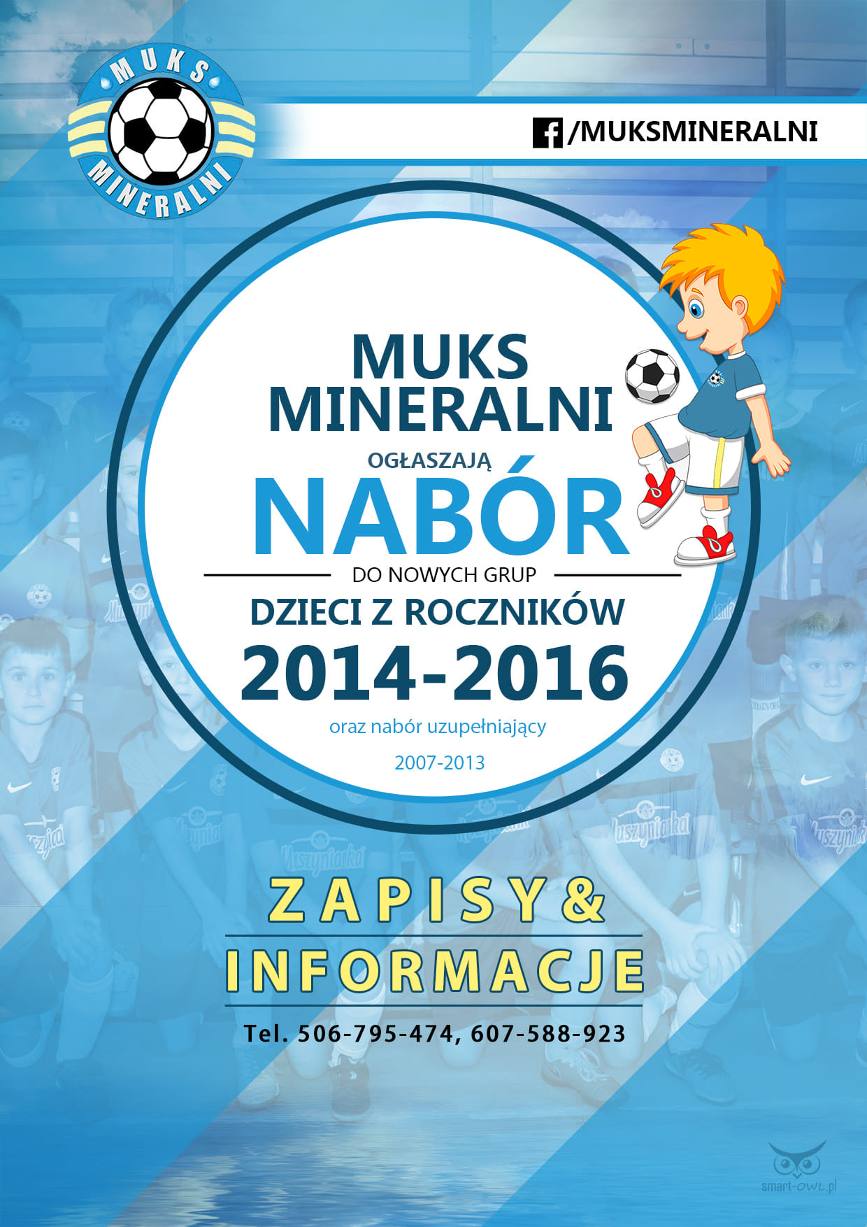 MUKS MINERALNI KRYNICA-ZDRÓJ OGŁASZAJĄ NABÓR DLA NOWYCH GRUP 2015-2016, ORAZ UZUPEŁNIAJĄCY DLA ROCZNIKÓW 2007-2014