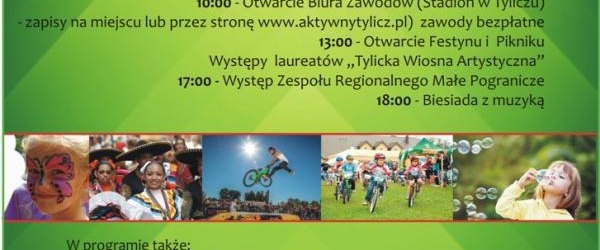 Rodzinny Festyn Rowerowy i Piknik Organizacji Pozarządowych w Tyliczu