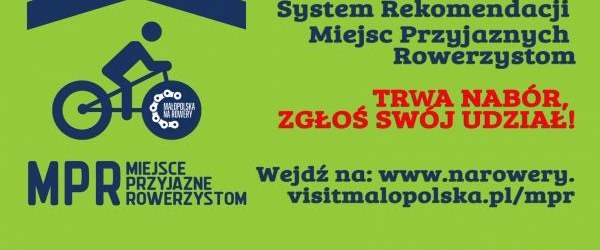 Nabór do Systemu Rekomendacji Miejsc Przyjaznych Rowerzystom w województwie małopolskim