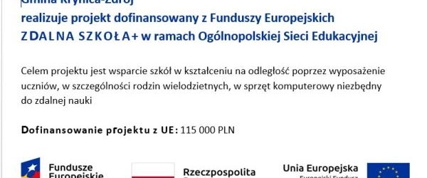 PROJEKT ”ZDALNA SZKOŁA+”
