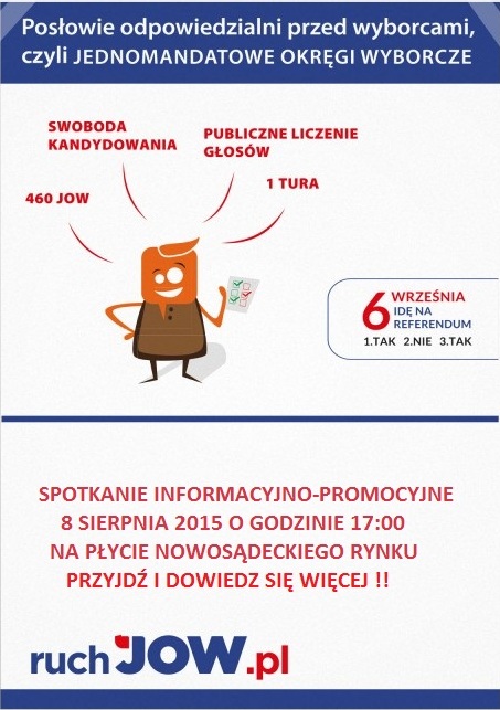 Spotkanie promocyjno-informujące dotyczące JOW-ów