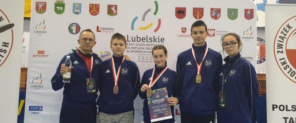 UKS Arcus Krynica z medalami na XXVI Ogólnopolskiej Olimpiadzie Młodzieży w sportach halowych w dyscyplinie taekwondo olimpijskie