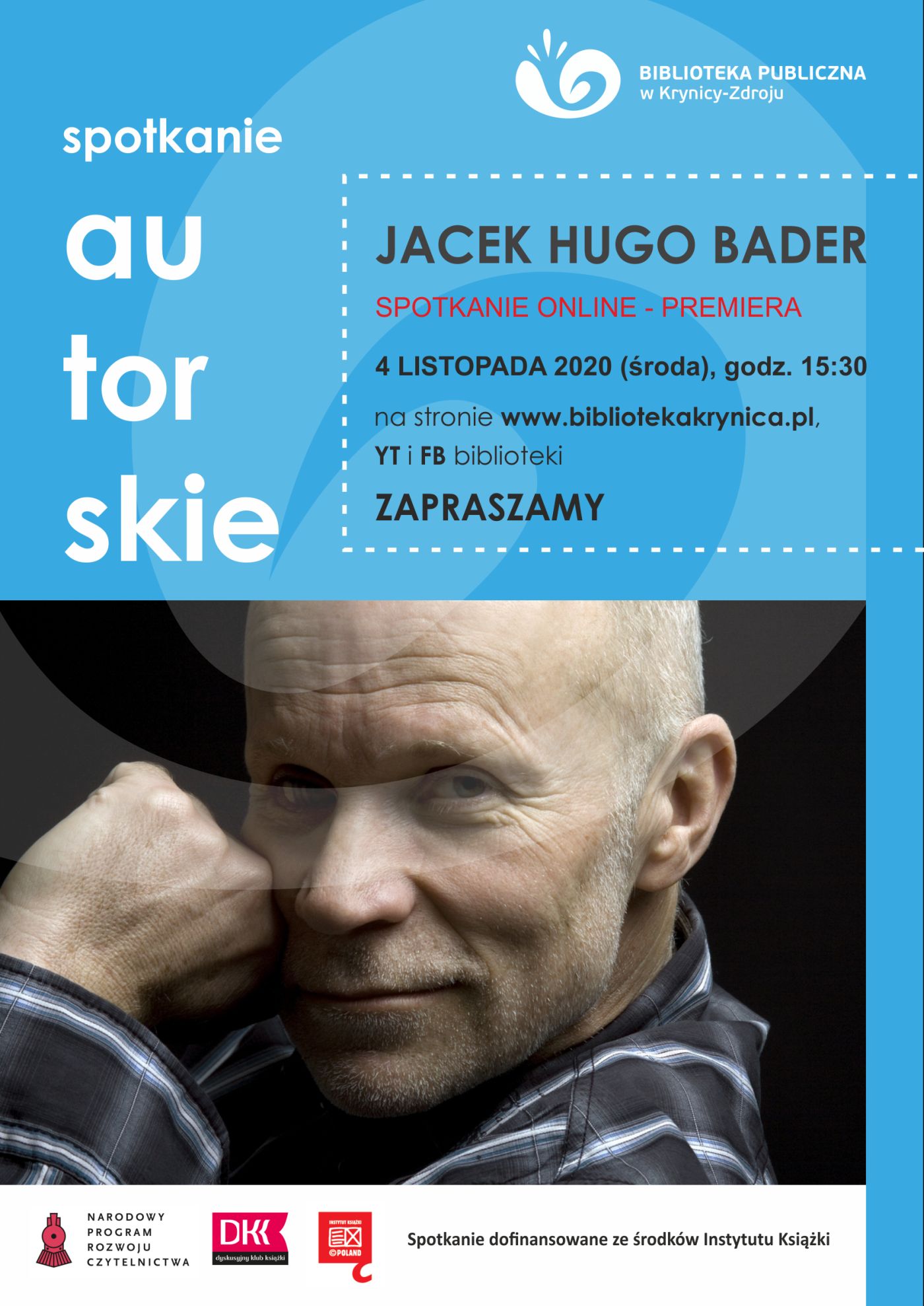 Spotkanie autorskie on-line - Jacek Hugo-Bader