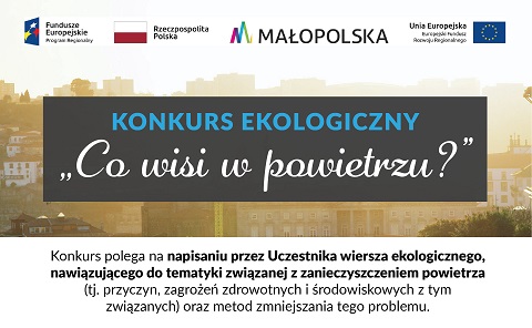 Konkurs ekologiczny dla mieszkańców ,,Co wisi w powietrzu?”
