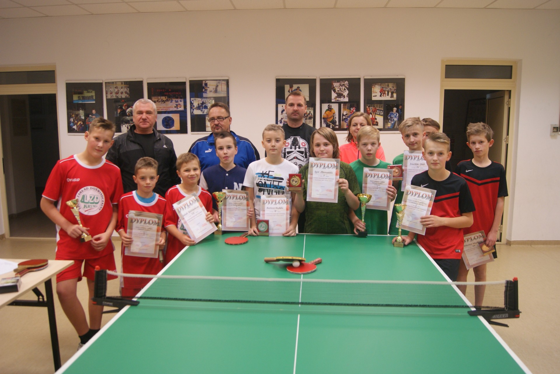 Gminne Mistrzostwa Szkół Podstawowych w indywidualnym i drużynowym tenisie stołowym chłopców
