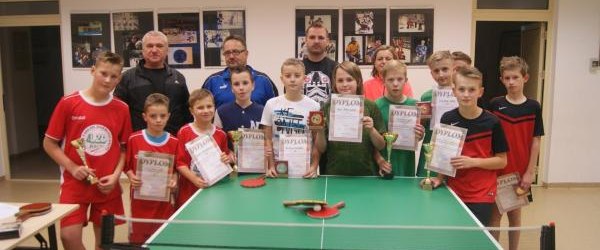 Gminne Mistrzostwa Szkół Podstawowych w indywidualnym i drużynowym tenisie stołowym chłopców