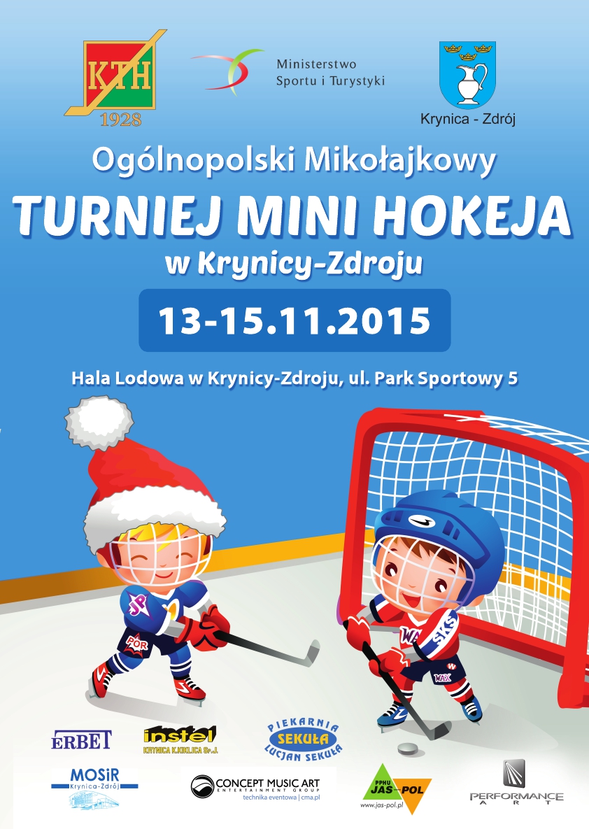 Ogólnopolski Mikołajkowy Turniej Mini Hokeja w Krynicy-Zdroju.
