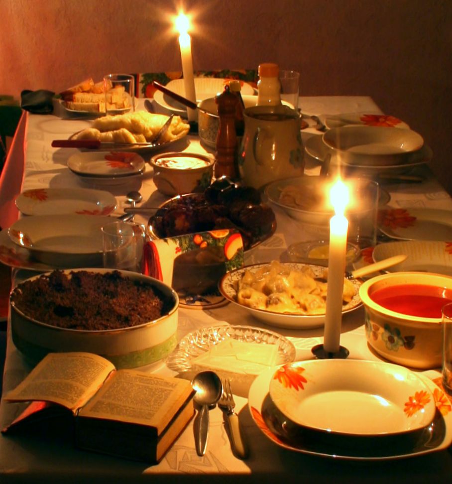 Wieczerza wigilijna w Parafii Rzymsko-Katolickiej pw. Wniebowzięcia NMP