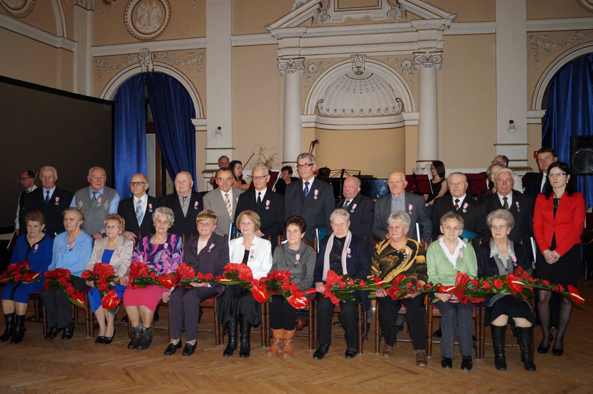 Złote Gody uroczysty jubileusz w Sali Balowej