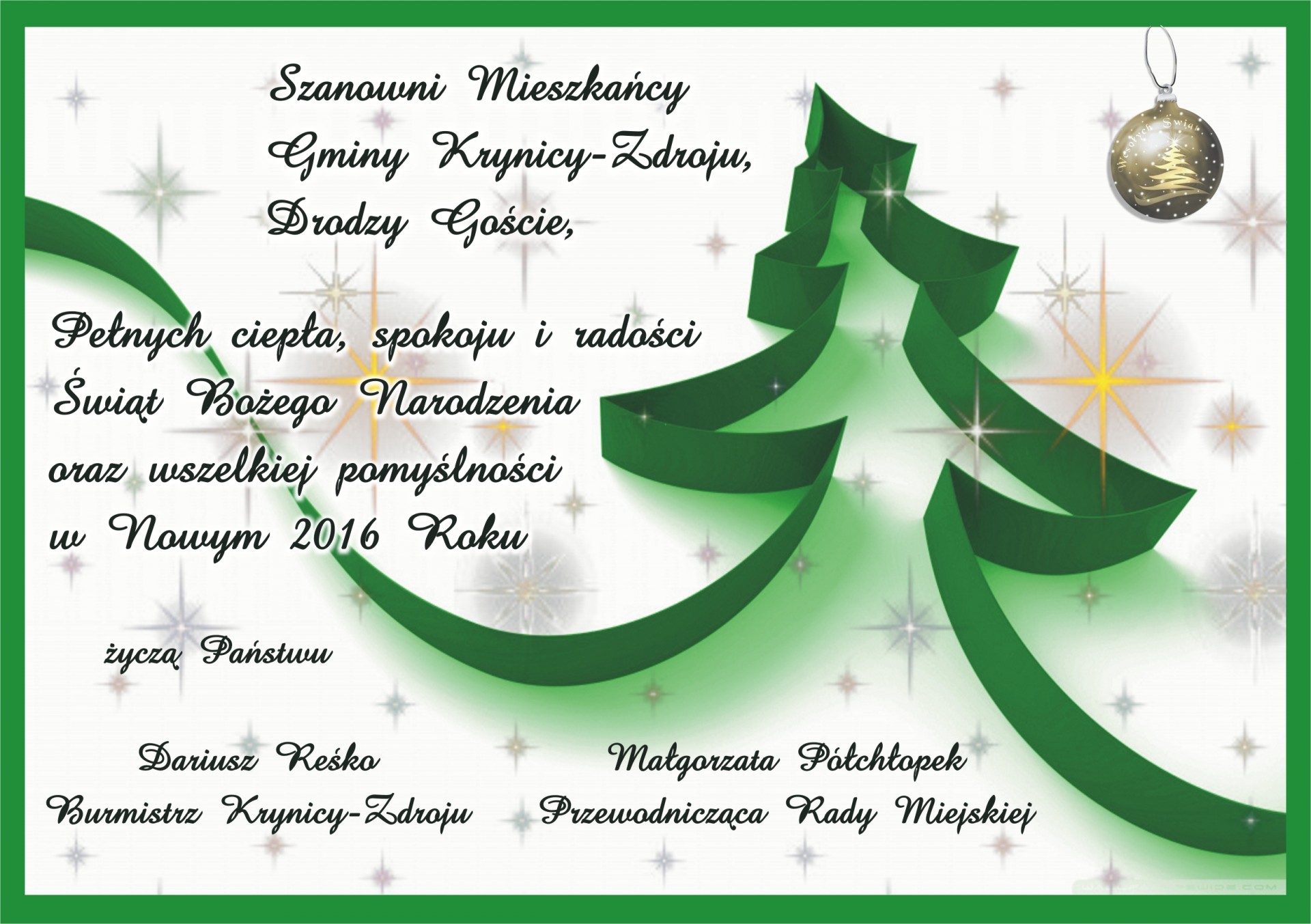 Życzenia świąteczne