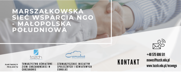 Projekt Marszałkowska Sieć Wsparcia NGO – Małopolska Południowa