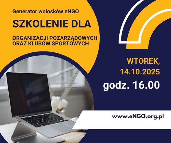 Zapraszamy na bezpłatne szkolenie dla organizacji pozarządowych chcących się ubiegać o środki z budżetu gminy