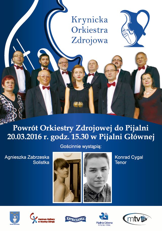 Powrót Orkiestry Zdrojowej do Pijalni Głównej.
