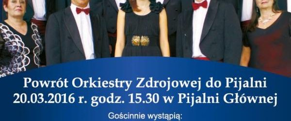 Powrót Orkiestry Zdrojowej do Pijalni Głównej.