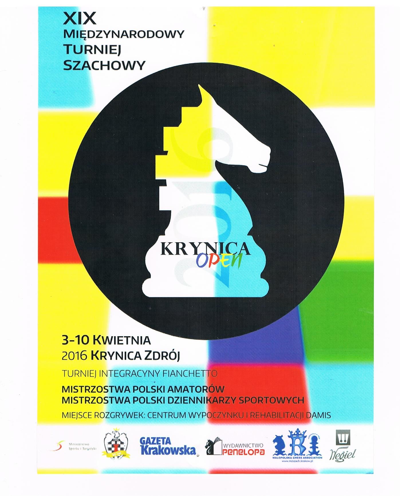 XIX Międzynarodowy Turniej Szachowy Krynica - OPEN 2016