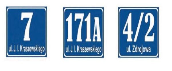 Strażnicy miejscy sprawdzają oznaczenie posesji