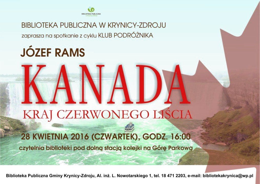 Klub Podróżnika - Kanada kraj czerwonego liścia