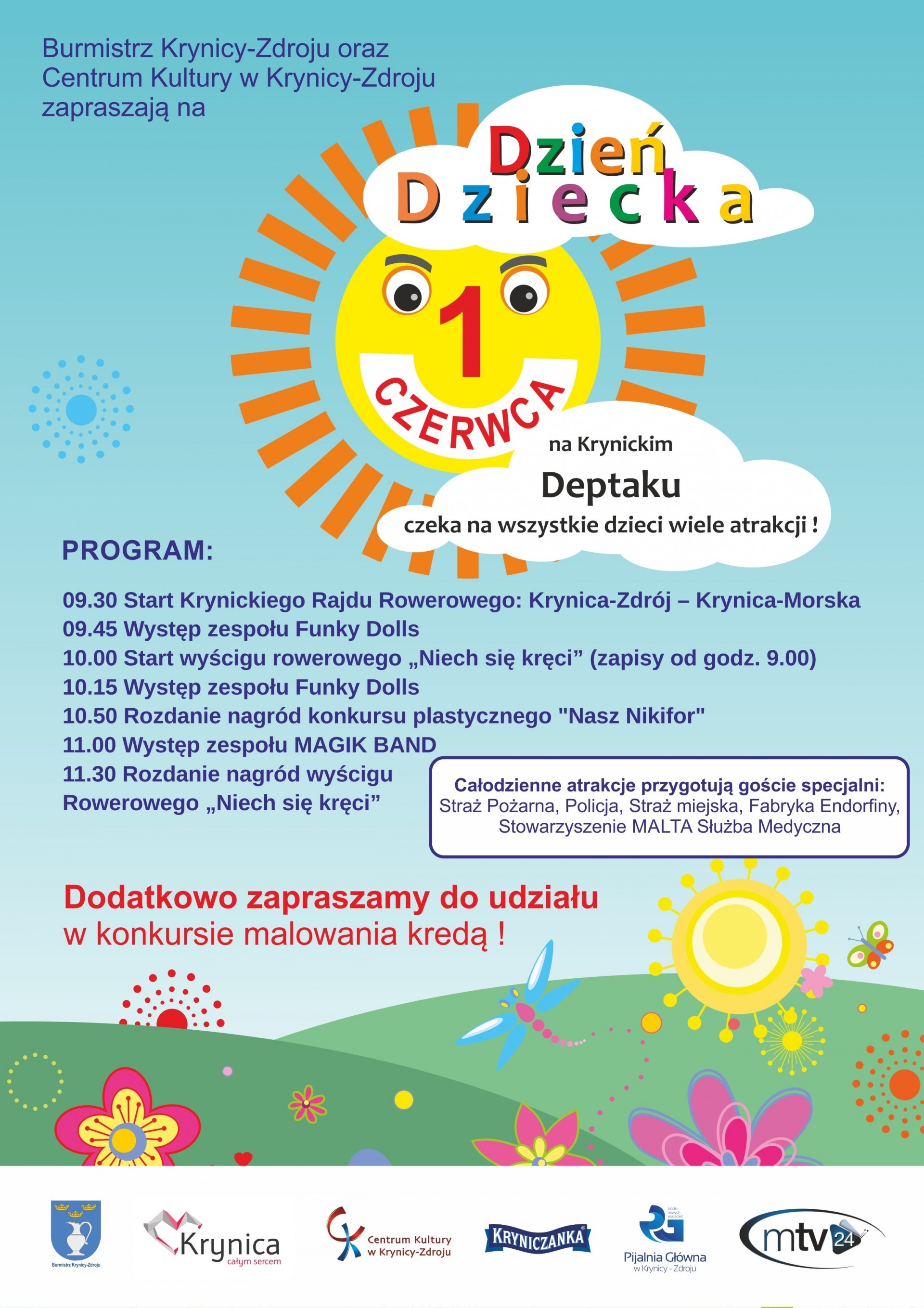 Dzień dziecka na krynickim deptaku