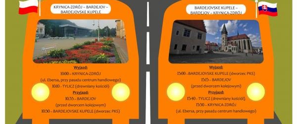 Weekendowy autobus z Krynicy-Zdroju do Bardejova