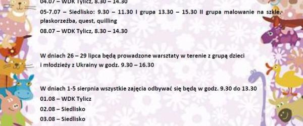 Wakacje z Centrum Kultury