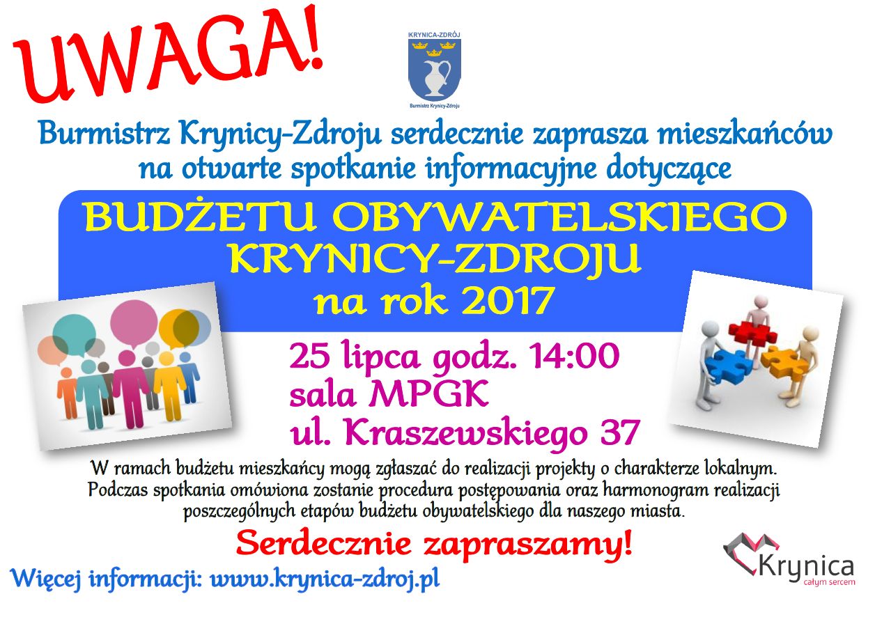 Spotkanie informacyjne ws. budżetu obywatelskiego.